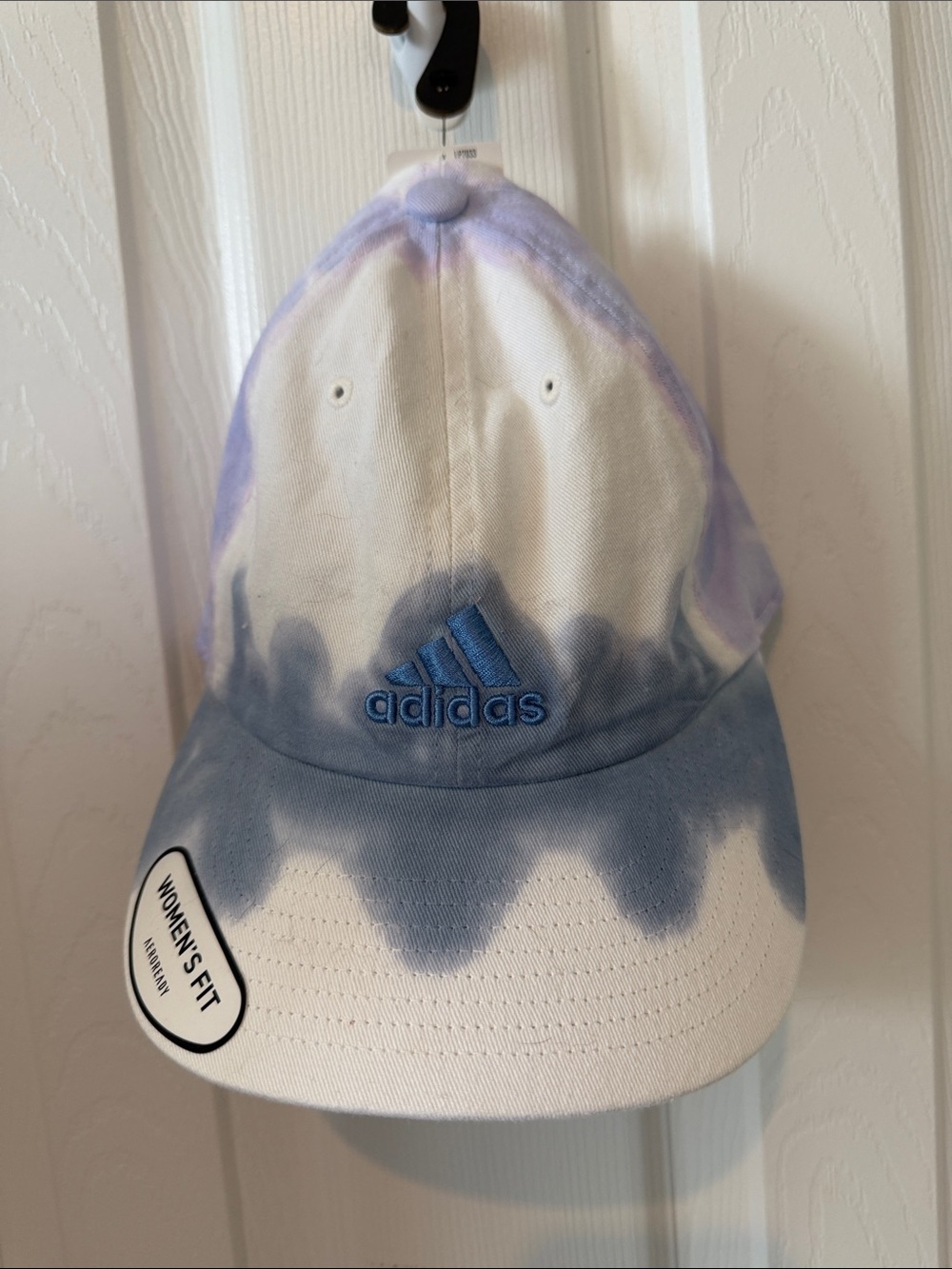 adidas Tie-Dye Baseball Cap - Light Blue & White